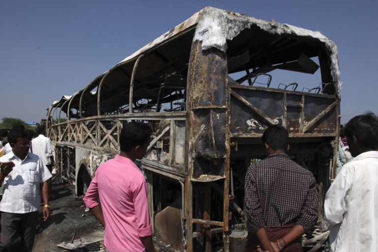 India bus crash 2013