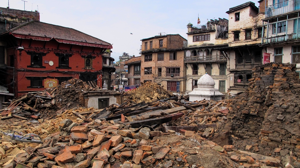  Temples in Kathmandu, Patan, and Bhaktapur were reduced to debris and rubble   [Annette Ekin/Al Jazeera]