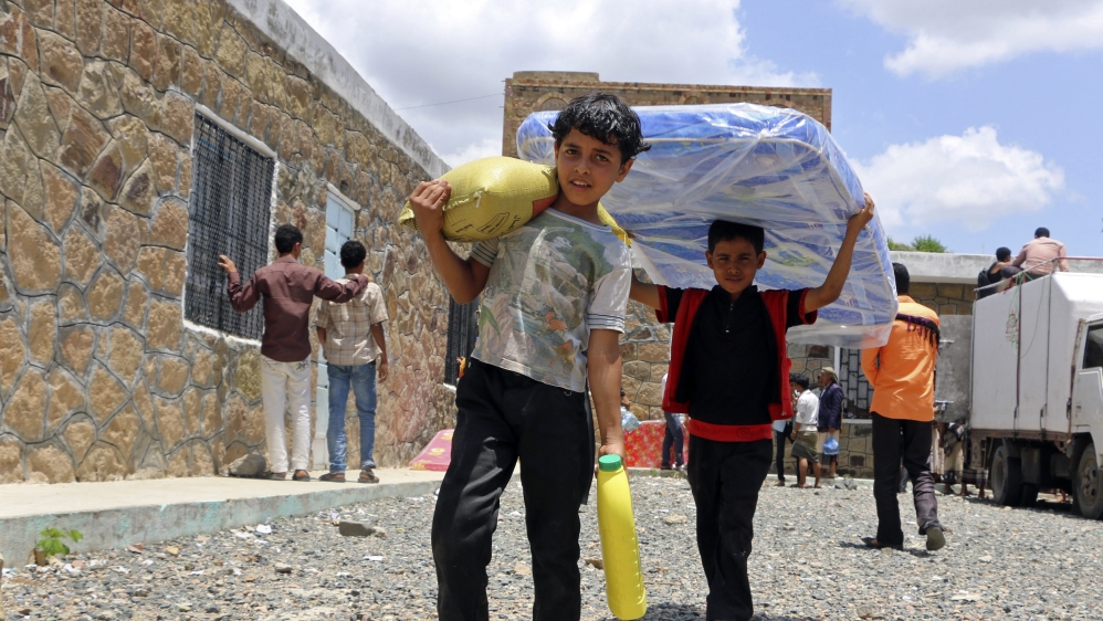 Yemenis in Aden and other cities face severe shortages of fuel, water, medicine and food due to the ongoing conflict [AP]