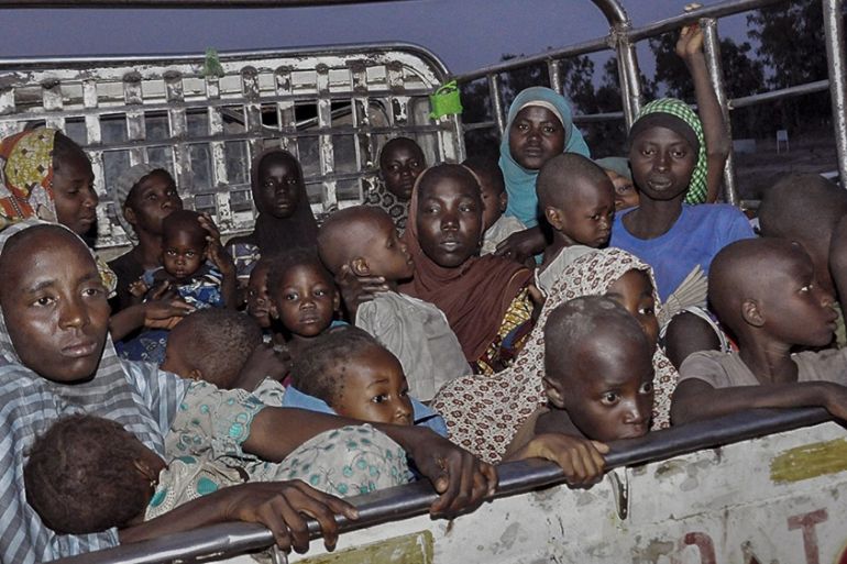 Women and girls freed from Boko Haram