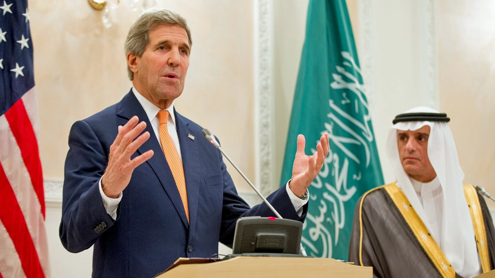 US Secretary John Kerry said neither the US nor Saudi Arabia are talking about sending ground troops to Yemen [Reuters]