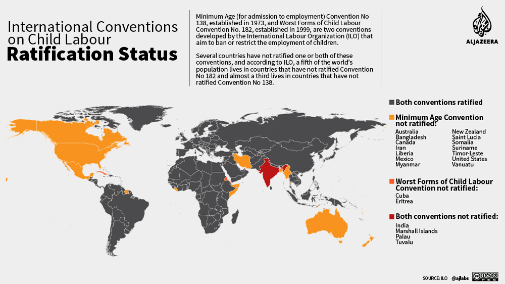 Infographic: Child labour: Where do countries stand? [Al Jazeera]