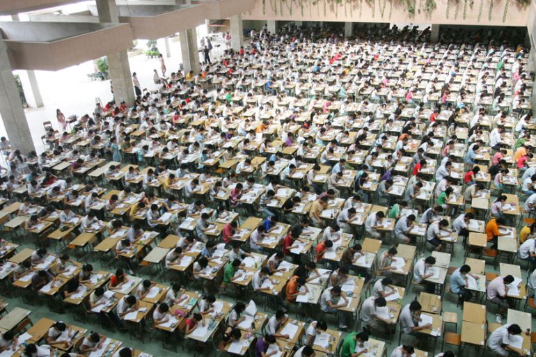 China exams cheating