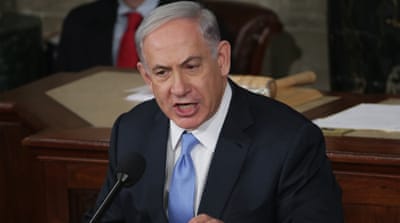 Israeli Prime Minister Benjamin Netanyahu spoke about Iran during a joint meeting of the United States Congress in the House chamber at the US Capitol [Alex Wong/Getty Images]