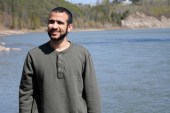 Omar Khadr enjoying his first long walk and bike ride after being freed, having spent nearly half of his life in custody [Getty]
