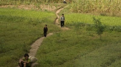 A typical North Korean farm [Getty]