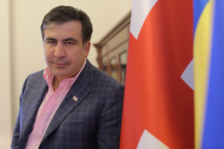 Mikheil Saakashvili, governor of Ukraine''s Odessa region and former President of georgia