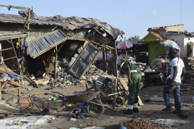 Nigeria suicide bomb Maiduguri Borno