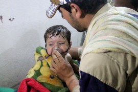 Assad Regimes alleged chlorine attack affects Syrians in Idlib