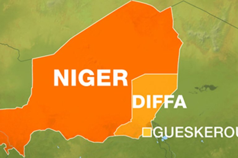 Diffa, Niger map