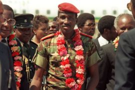 Captain Thomas Sankara, President of Burkina Faso, in August 1986 [Getty]