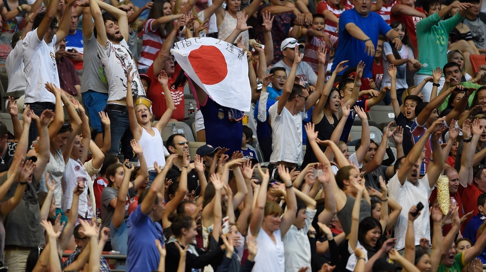 Defending champions Japan have also enjoyed increased fans' presence at the stadium [Getty Images]