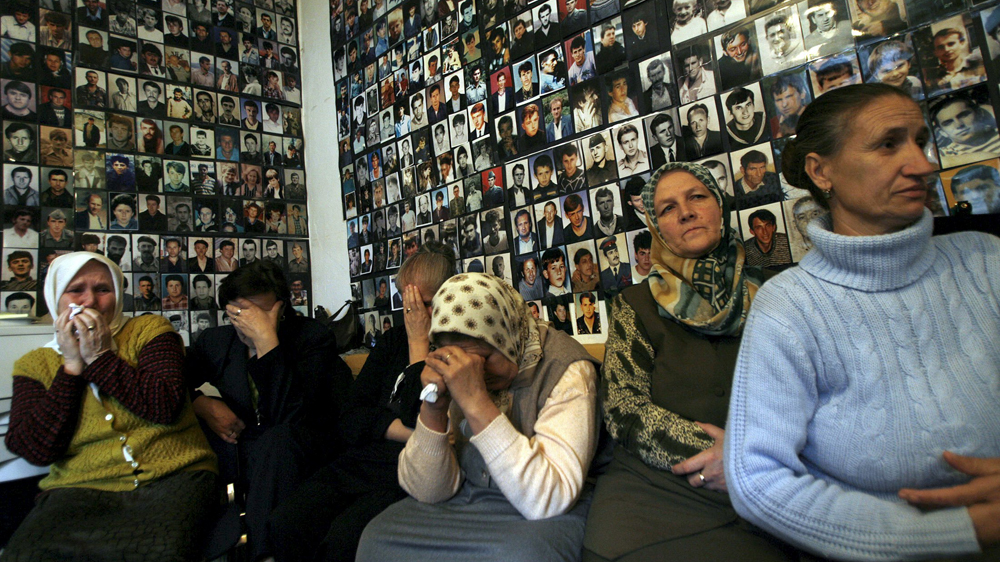 Many women in Srebrenica are still awaiting to hear about the whereabouts of their loved ones who disappeared during the war [Damir Sagolj/Reuters]