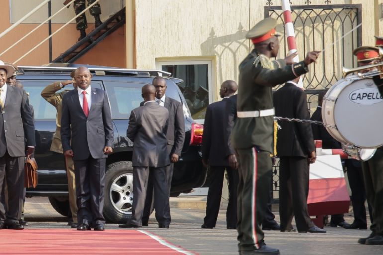 Museveni in Burundi
