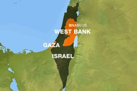 West Bank Map, Nablus