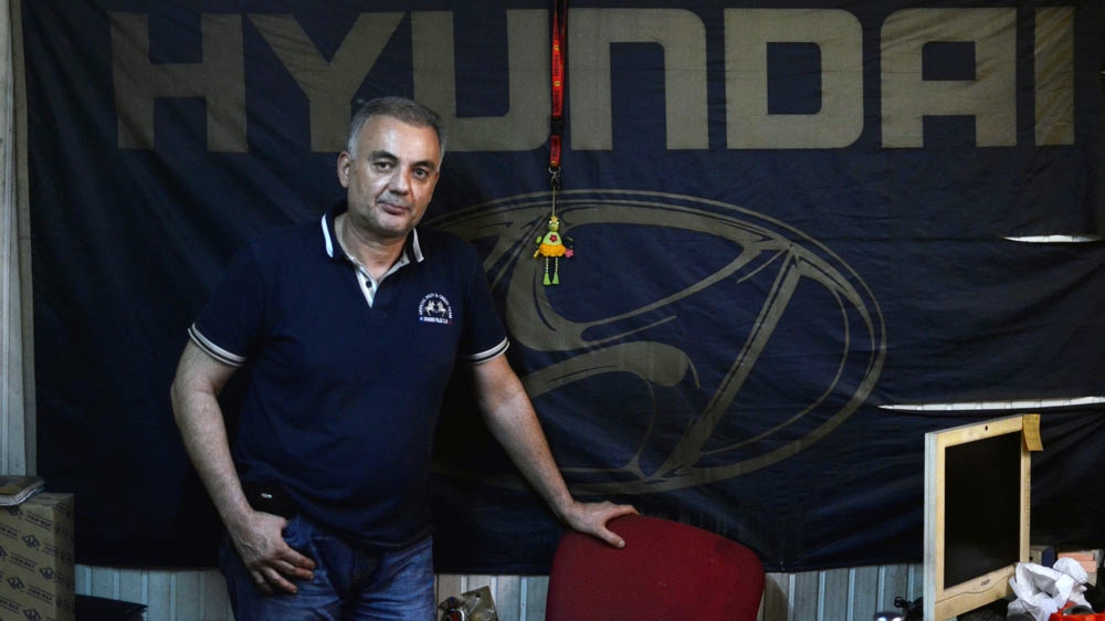 Mechanic Nicos Liosios [Simon Marks/Al Jazeera]