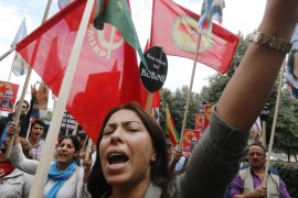 Kurd protest Paris
