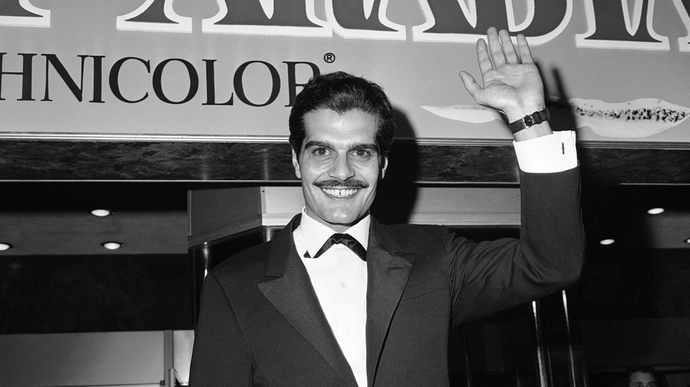 Omar Sharif, who played the part of Ali in 'Lawrence of Arabia', arrives for the premiere in Hollywood December 1962 [AP]