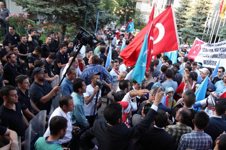 TURKEY-CHINA-UIGHUR-RELIGION-PROTEST