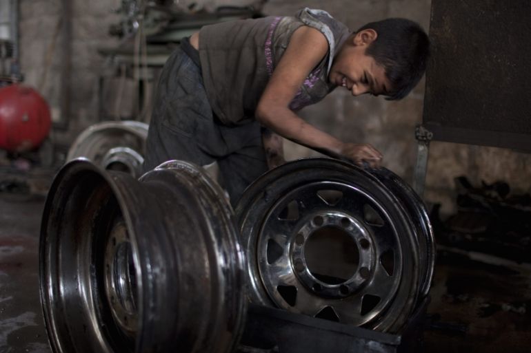 Daily life in Syria child labour