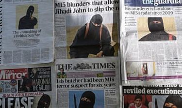 British newspapers ISIL jihadi john