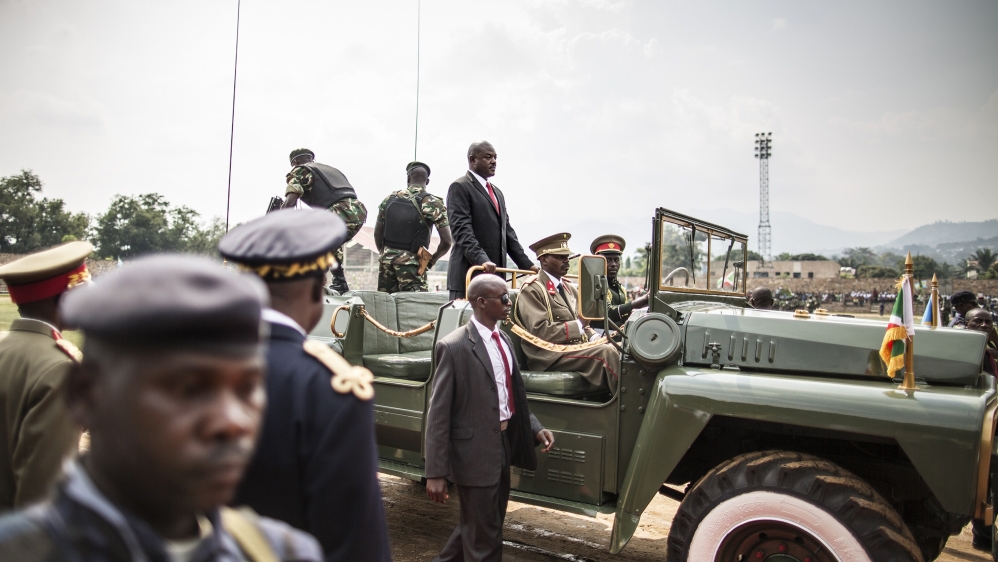  Burundi's president held military parades in the capital to mark Burundi's independence day [Getty]