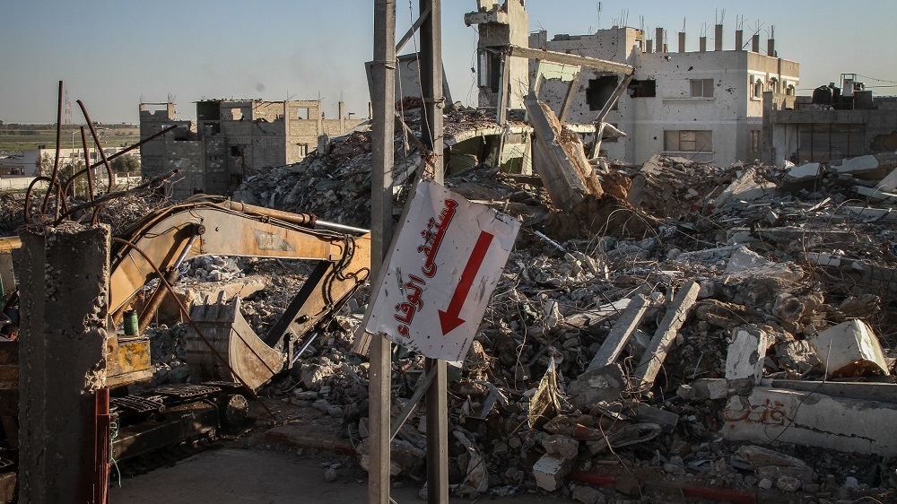 Al-Wafa hospital was completely destroyed during the war [Medical Aid for Palestinians]