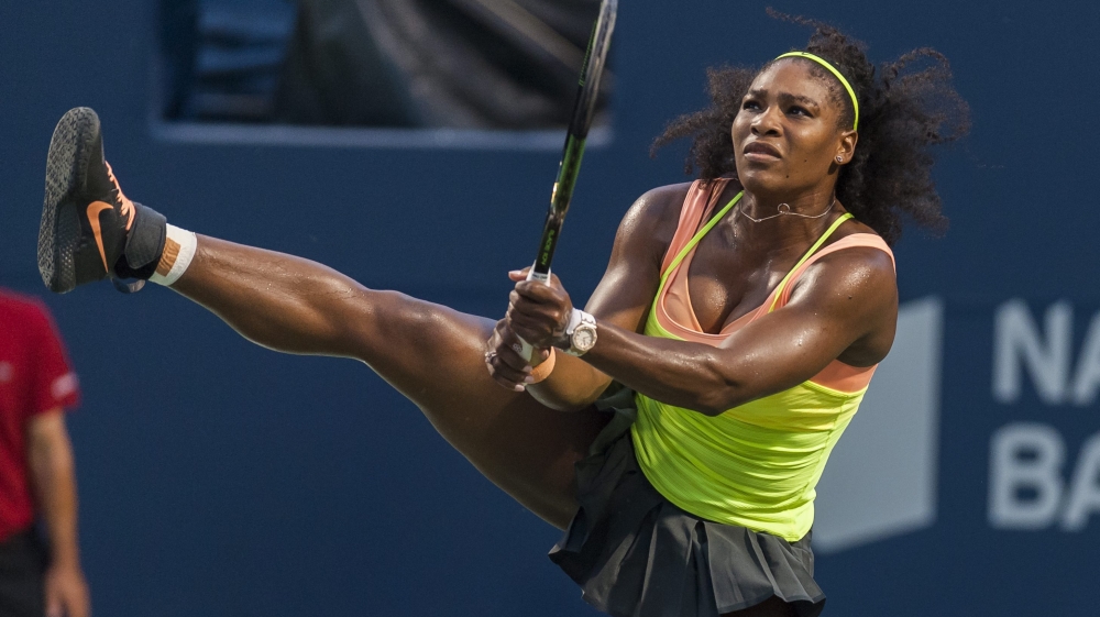 Serena will take on Swiss Bencic in the semi-finals [EPA]