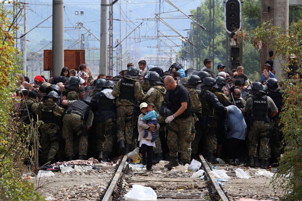 Macedonia border Refugees