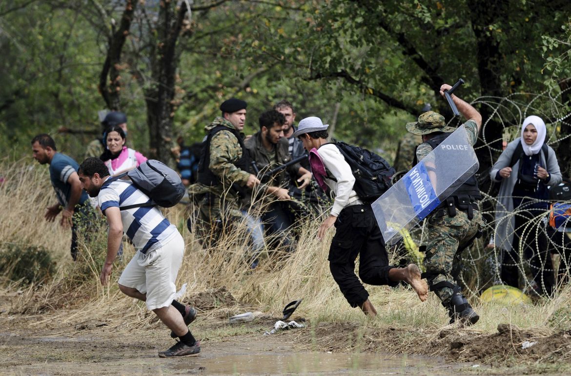 Macedonia border Refugees