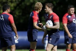 Danny Cipriani of England during training