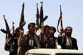 A tribal gathering shows support to the Houthi movement