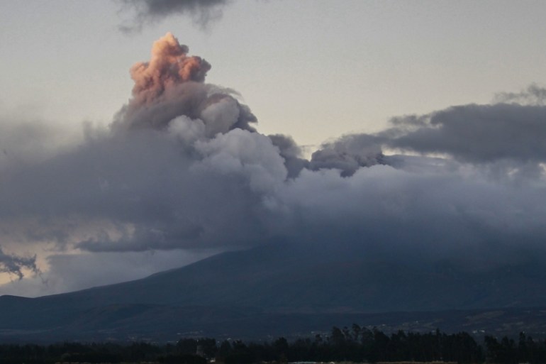 Cotopaxi volcano erupts