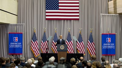 President Barack Obama said the nuclear deal with Iran builds on the tradition of strong diplomacy that won the Cold War without firing a single shot [Carolyn Kaster/AP  ]