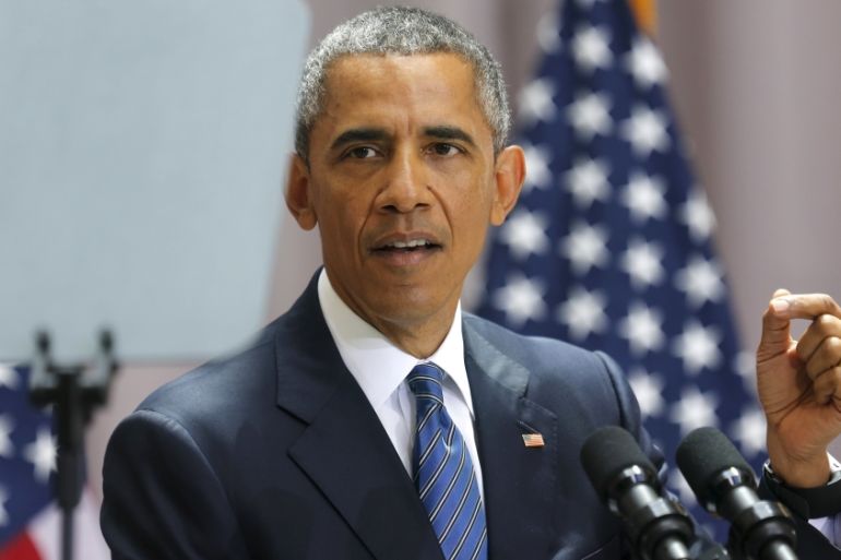Barack Obama delivers remarks on a nuclear deal with Iran at American University in Washington