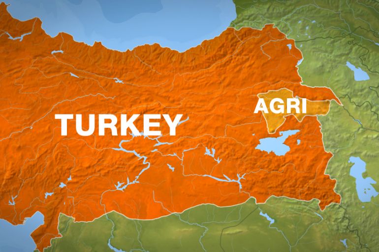 Map Turkey Agri province