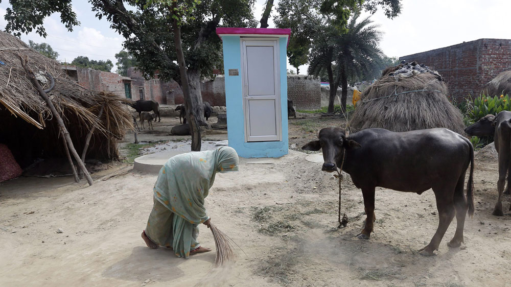 Indian government claims to have constructed around 800,000 toilets in rural India. [EPA]