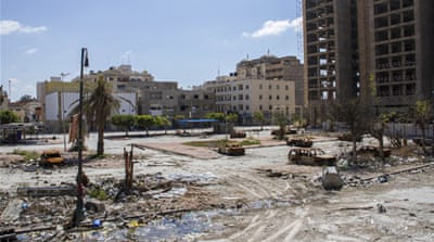 Fighting has ravaged the streets of Benghazi [AP]