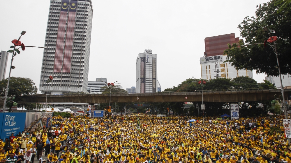 Authorities have blocked the organiser's website and banned yellow attire and the group's logo in a bid to deter the rallies [AP]