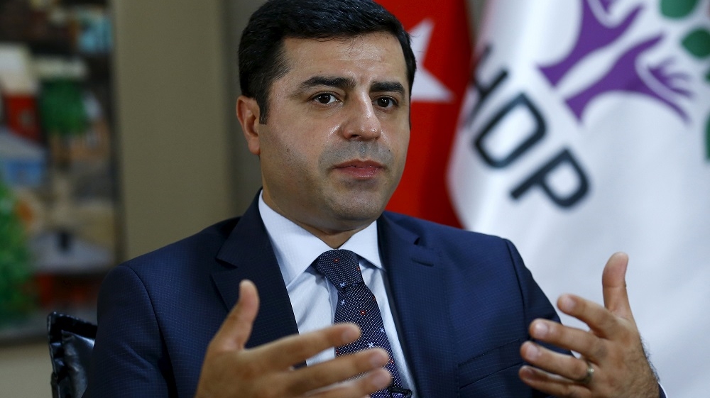 HDP co-chair Selahattin Demirtas has been trying to distance his party from the PKK and its acts of violence [Reuters] 