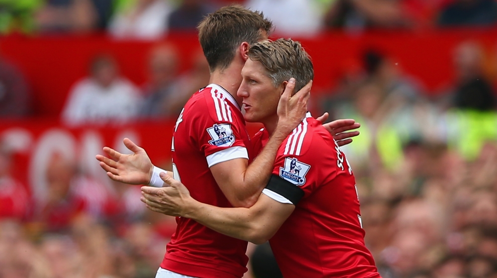 Germany's World Cup winner Bastian Schweinsteiger made his debut for Manchester United [Getty Images]