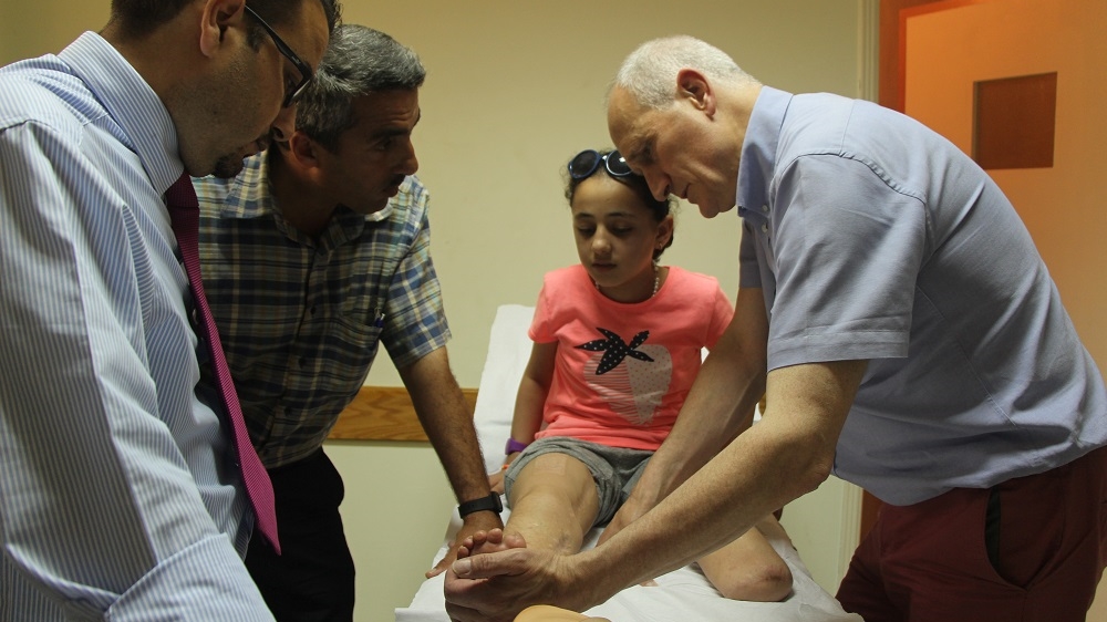 The orthopaedic and plastic surgeons from King's College Hospital have been coming to Gaza since 2009 [Walaa Ghussein/Al Jazeera]