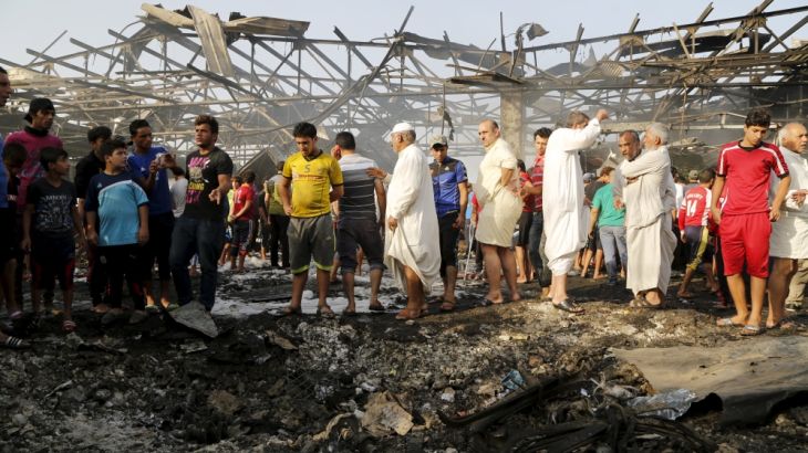 Scores dead as truck bomb rips through Baghdad market