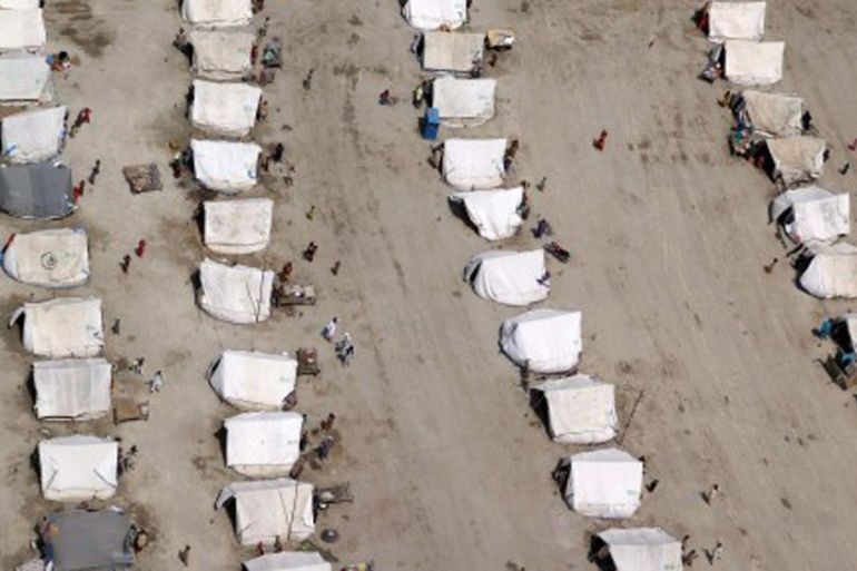 Flood relief camps, Rajanpur, Pakistan