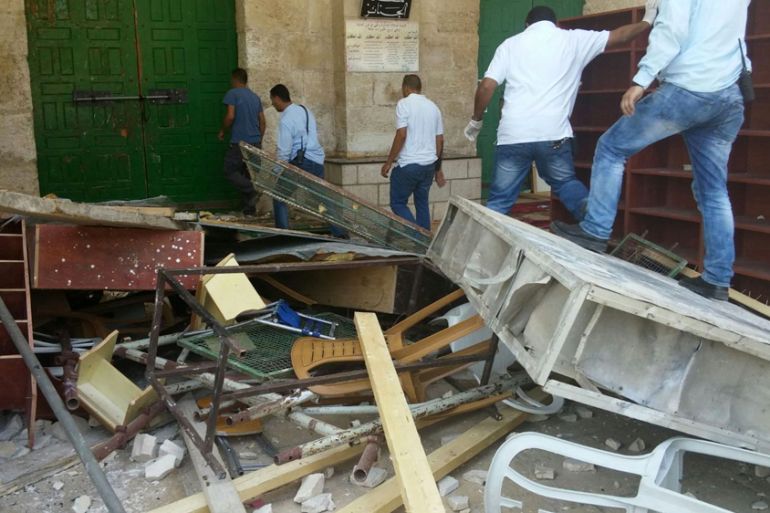 Aftermath of Israeli raid on al-Aqsa worshipers