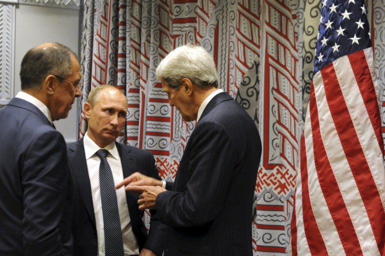 Putin, Lavrov and Kerry meet in New York