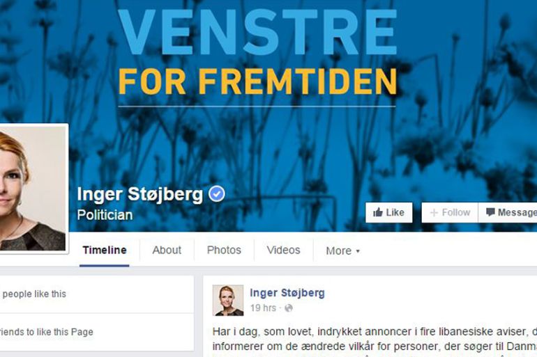 Denmark''s Integration Minister Inger Stojberg