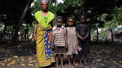 Ndazimo now cares for her daughter's children [Fredrik Brogeland Laache/Al Jazeera]