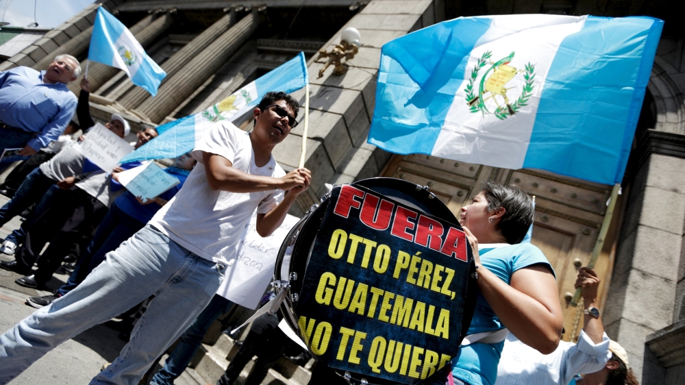 The corruption charges have caused outrage in Guatemala, an impoverished Central American country of 15 million people [Reuters]