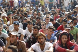 Migrants stuck in Hungary